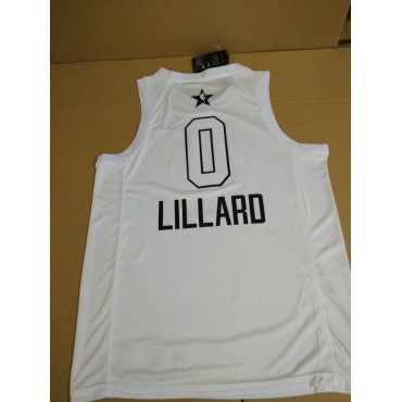 0 Lillard 2018 All Star Game Trikot Weiß