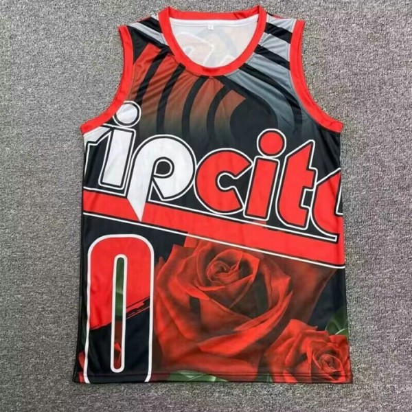 0 Lillard ripciy Hip hop basketball Trikot