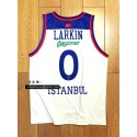 0 Shane Larkin Anadolu Efes Istanbul Euroleague Home Trikot Weiß