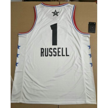 1 Russell Nets 2019 all star game Trikot Weiß