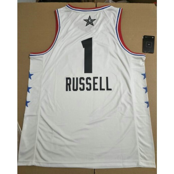 1 Russell Nets 2019 all star game Trikot Weiß