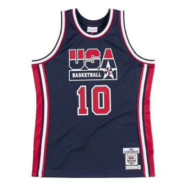 10 Drexler 1992 USA Trikot Marineblau