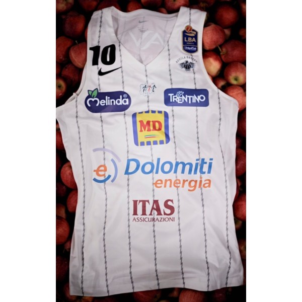 10 Forray Aquila Basket Trento 22-23 Away Trikot Weiß