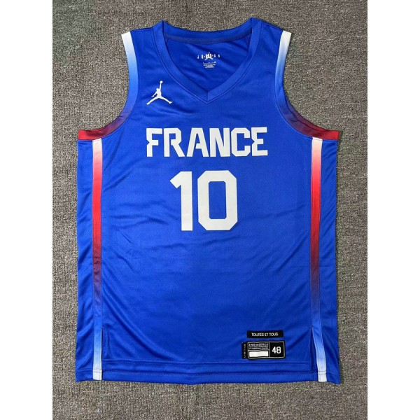 10 Fournier France Olympics Limited Road Trikot Blau