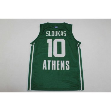 10 Sloukas Panathinaikos 2023-24 Grün Home Basketball Trikot