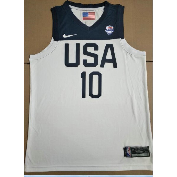 10 Tatum 2019 USA FIBA Basketball world cup Trikot Weiß