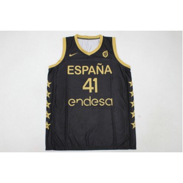 100 Centennial Spanien Team 41 Juan Hernangomez Trikot Schwarz Espana