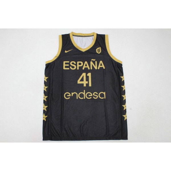 100 Centennial Spanien Team 41 Juan Hernangomez Trikot Schwarz Espana