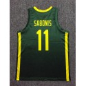 11 Sabonis 2019 FIBA Basketball World Cup Lithuania Team Grün Trikot