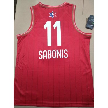 11 Sabonis 2020 all star Trikot Rot