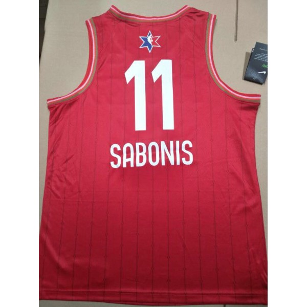 11 Sabonis 2020 all star Trikot Rot