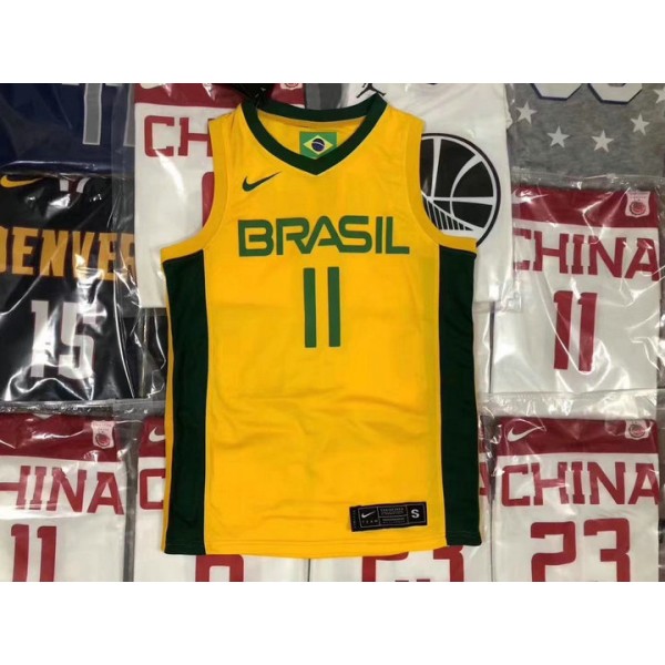 11 Varejao 2019 Brasilien fiba Trikot Gelb