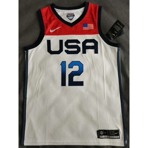 12 Holiday 2020 Olympique USA Team Trikot Weiß