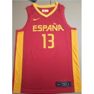 13 Gasol Spanien FIBA Basketball world cup Trikot Rot