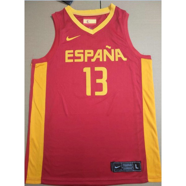 13 Gasol Spanien FIBA Basketball world cup Trikot Rot