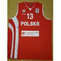 13 Marcin Gortat Poland Basketball Trikot Rot