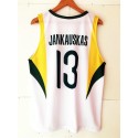 13 Sarunas Jasikevicius 2008 Olympics Lietuva Basketball Trikot Weiß