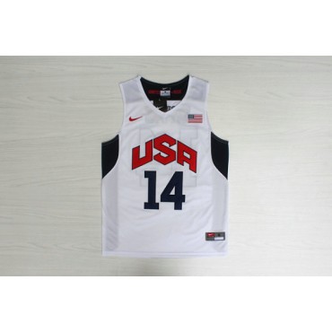 14 Davis 2012 Team USA Olympics Trikot Weiß