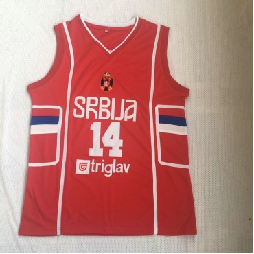 14 jokic srbija Team Trikot Rot