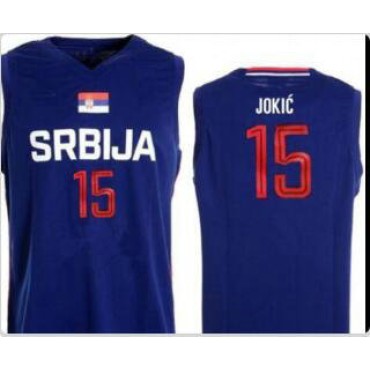 15 Jokic Serbien Fiba Trikot Blau