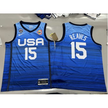 15 Reaves 2023 USA Trikot Blau