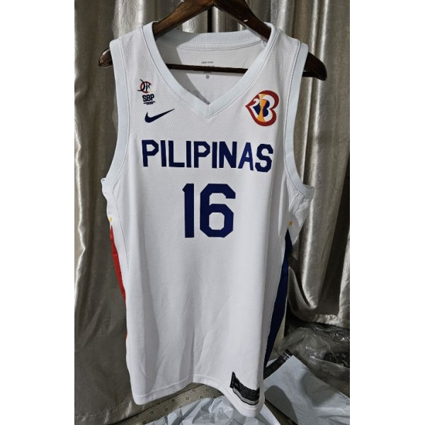 16 Alcantara Philippinen 2023 FIBA Trikot Weiß