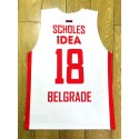 18 Scholes Rot Star Belgrade Basketball Trikot Rot Und Weiß stripes