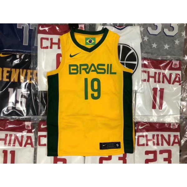 19 Barbosa 2019 Brasilien fiba Trikot Gelb