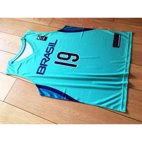 19 Barbosa Brasilien Team 2016 FIBA Basketball World Cup Trikot Grün