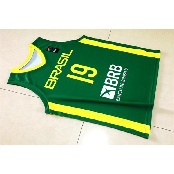 19 Leandro Barbosa 2019 FIBA Basketball World Cup Brasilien Team Trikot Grün