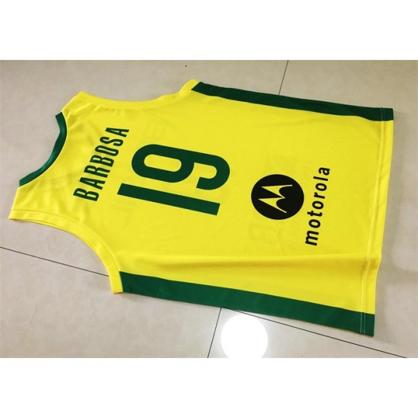 19 Leandro Barbosa Brasilien Team 2019 FIBA Basketball World Cup Gelb Trikot