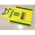 19 Leandro Barbosa Brasilien Team 2019 FIBA Basketball World Cup Gelb Trikot