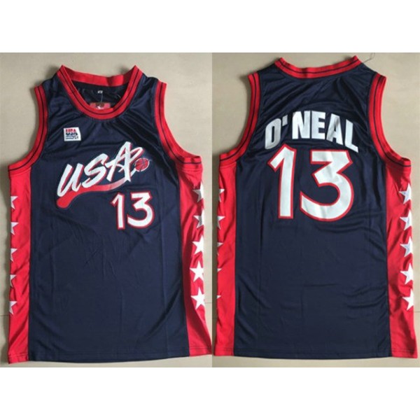 1996 O'neal 13 Atlanta Olympique Trikot Blau