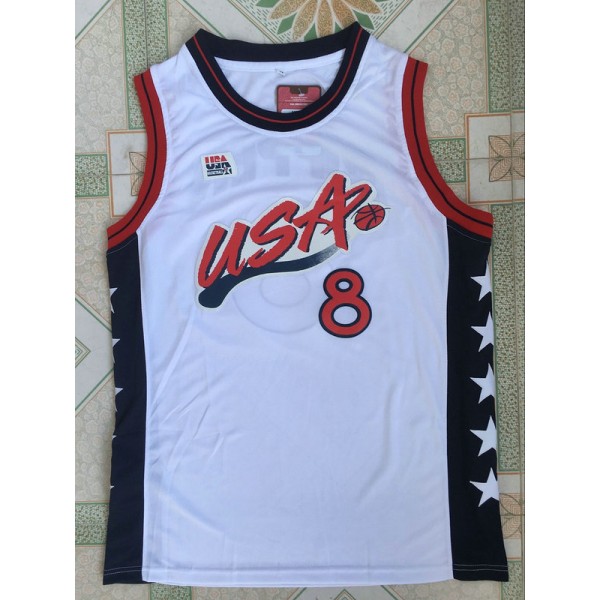 1996 Pippen 8 Atlanta Olympique Trikot Weiß