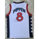 1996 Pippen 8 Atlanta Olympique Trikot Weiß