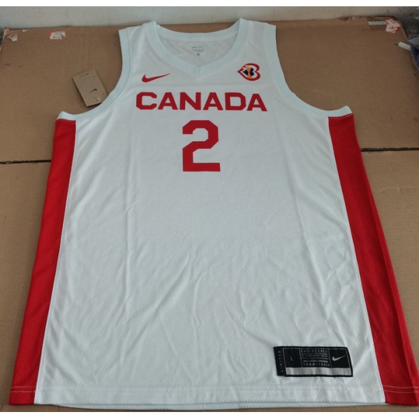 2 Gilgeous-Alexander Canada 2023 Trikot Weiß