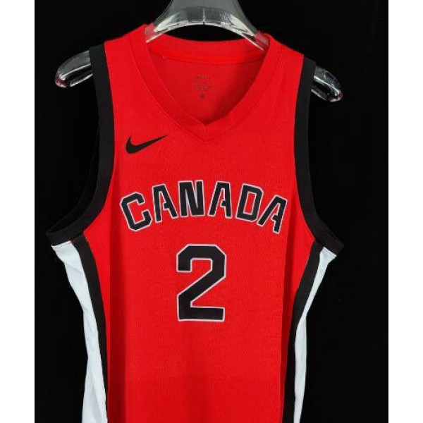 2 Gilgeous-Alexander Canada Basketball 2024 Summer Limited Swingman Trikot Rot