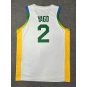 2 Yago 2024 Olympics Brasilien Team Basketball Trikot Weiß