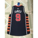 2004 Lebron James 9 Athens Olympique Trikot Blau