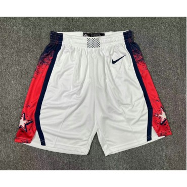 2024 Olympique Games USA Team Weiß Shorts Fan Edition