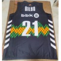 21 Bilbao Basket 2023-2024 Schwarz Trikot