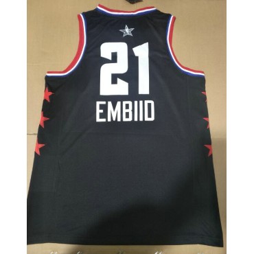 21 Embiid 2019 all star Trikot Schwarz