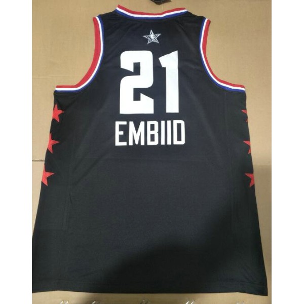 21 Embiid 2019 all star Trikot Schwarz