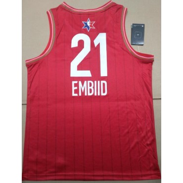 21 Embiid 2020 All star game Trikot Rot