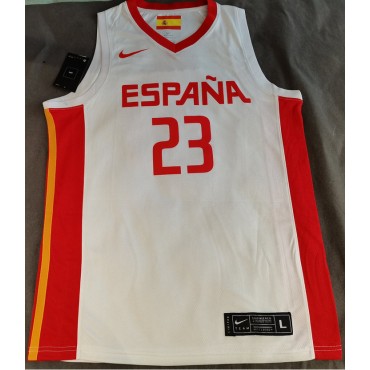 23 LLULL Spanien FIBA Basketball world cup Trikot Weiß