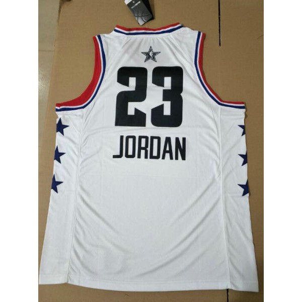 23 Michael Jordan 2019 all stars game Trikot Weiß