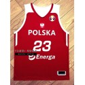 23 Nikodem Poland Basketball Trikot Rot