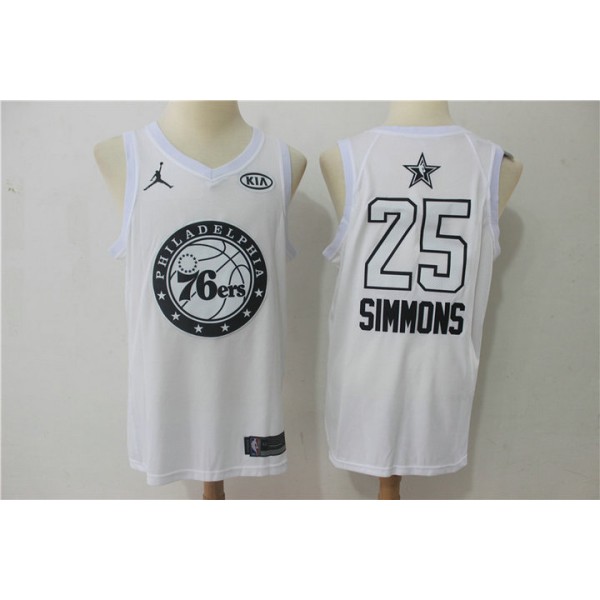 25 Ben Simmons 2018 all stars game Trikot Weiß