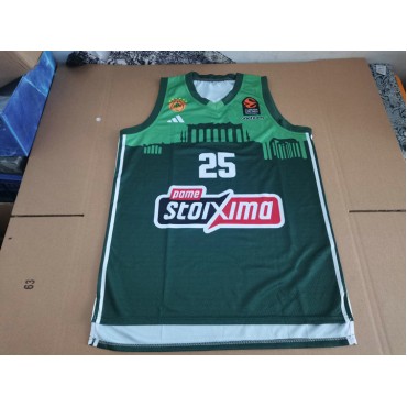 25 NUNN Panathinaikos Athens Basketball Trikot Grün