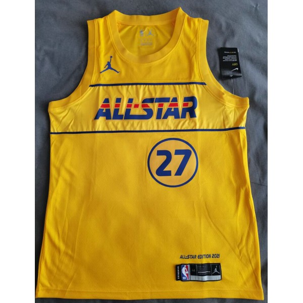 27 Gobert 2021 All star game Trikot Gelb